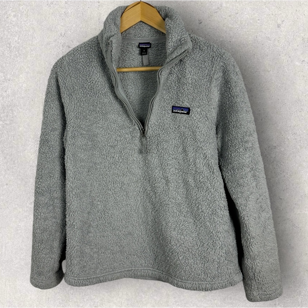 Patagonia Fleece Quarter Zip Pullover Sweater Grey Size Small‎ Hiking Camping S - Picture 7 of 13